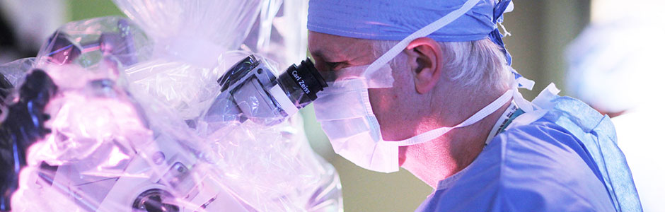 Neurosurgeon-in-chief, Dr. Philip E. Stieg